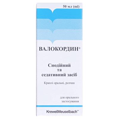 ВАЛОКОРДИН® краплі оральні, розчин по 50 мл у флаконі-крапельниці